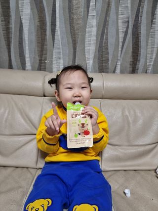 [몸엔용] 우리 아이 건강간식, 달콤한 녹용곤약젤리 디어팡 4종 — 5점을 준 리뷰어가 2022년 4월 올린 사용 사진