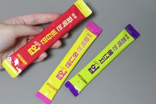 아임오 편의점 신상 타파, 바로 짜먹는 3종 _ 에너지업X2ea, 비타민업X2ea, 허니앤업X2ea — 5점을 준 리뷰어가 2021년 11월 올린 사용 사진