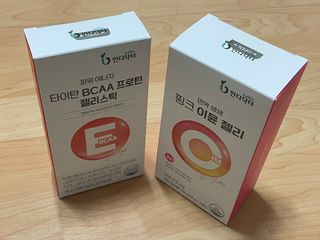 인디닥터 면역 생생 핑크 이뮨 젤리 + 타이탄 BCAA 프로틴 젤리스틱 — 4.5점을 준 리뷰어가 2022년 4월 올린 사용 사진