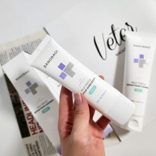 바노바기 코스메틱 바노바기 밀크씨슬 리페어 시카 폼 클렌저 플러스 120ml + 선스크린 플러스 50ml — 5점을 준 리뷰어가 2023년 8월 올린 사용 사진