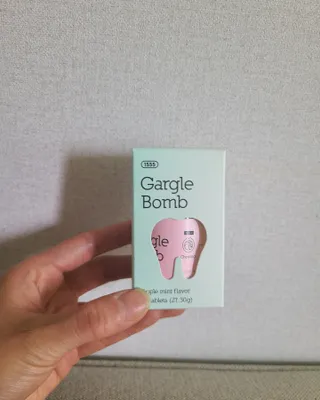 일오오오 3초 고체가글 가글밤 32정 — 5점을 준 리뷰어가 2022년 6월 올린 사용 사진