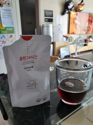 클린24시간 1BOX(5포) + 전용보틀(500ml) — 5점을 준 리뷰어가 2023년 6월 올린 사용 사진