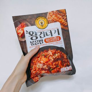 한성기업 무볼레 왕건더기 볶음밥 묵은지삼겹살 — 3.5점을 준 리뷰어가 2021년 10월 올린 사용 사진
