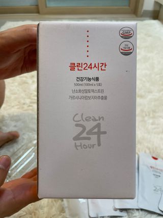 클린24시간 1BOX(5포) + 전용보틀(500ml) — 5점을 준 리뷰어가 2023년 8월 올린 사용 사진