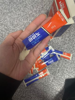 [닥터루템] THIS IS 아미노 디스이즈아미노 필수 조원희 아미노산 1box(15포) — 4점을 준 리뷰어가 2023년 3월 올린 사용 사진