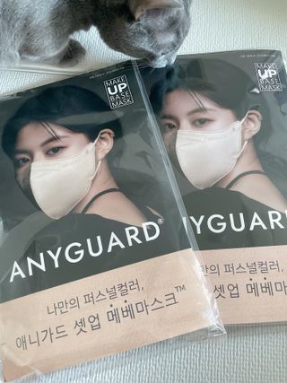 애니가드 셋업메베마스크 (대형 4컬러 + 중형 4컬러) — 5점을 준 리뷰어가 2022년 4월 올린 사용 사진