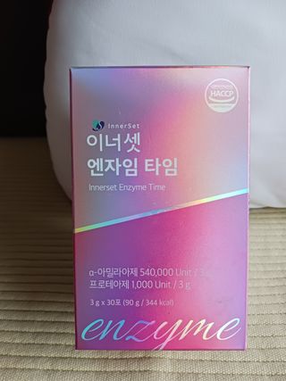 이너셋 엔자임 타임 1개월분, 3gX30포X1박스 곡물발효효소 유산균 — 5점을 준 리뷰어가 2023년 3월 올린 사용 사진