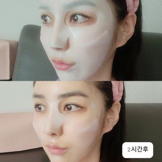 101스킨 영앤리치 하이드로겔 마스크팩 — 5점을 준 리뷰어가 2021년 3월 올린 사용 사진