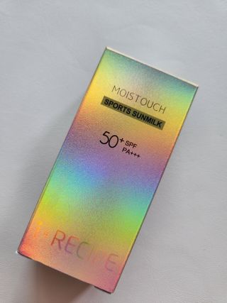 아이레시피 모이스트터치 스포츠 선밀크 50ml (SPF50+ PA+++) — 5점을 준 리뷰어가 2023년 6월 올린 사용 사진