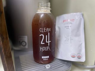 클린24시간 1BOX(5포) + 전용보틀(500ml) — 4점을 준 리뷰어가 2022년 10월 올린 사용 사진