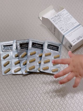 메디타민 원헌드레드 그린프로폴리스 — 5점을 준 리뷰어가 2021년 9월 올린 사용 사진