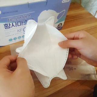데일리브레스황사마스크KF94대형 데일리브레스 황사방역마스크 KF94 대형 — 4점을 준 리뷰어가 2021년 4월 올린 사용 사진
