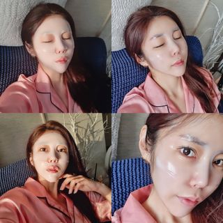 101스킨 영앤리치 하이드로겔 마스크팩 — 5점을 준 리뷰어가 2021년 3월 올린 사용 사진