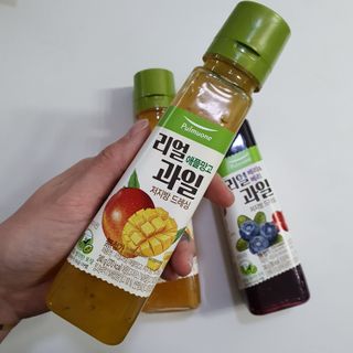 [풀무원] 리얼 과일  저지방 드레싱 240g 3종 — 5점을 준 리뷰어가 2021년 2월 올린 사용 사진