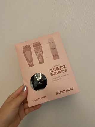 하트플로우 종아리 압박 밴드 스타킹 — 5점을 준 리뷰어가 2022년 8월 올린 사용 사진
