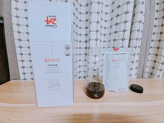 클린24시간 1BOX(5포) + 전용보틀(500ml) — 4.5점을 준 리뷰어가 2022년 7월 올린 사용 사진