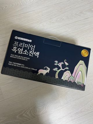 참앤들황토농원 국내산 흑염소를 정성스럽게 담은, 프리미엄 흑염소 진액 70ml x 30포 1박스 — 5점을 준 리뷰어가 2023년 1월 올린 사용 사진