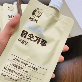 서비푸드 리얼 닭숫가루 마일드 1SET 10개입 — 4.5점을 준 리뷰어가 2022년 1월 올린 사용 사진