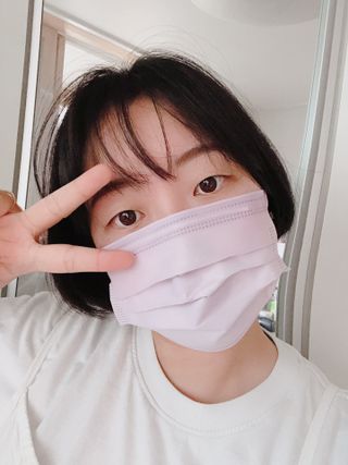 에어에이드 컬러 덴탈 마스크 — 5점을 준 리뷰어가 2021년 8월 올린 사용 사진