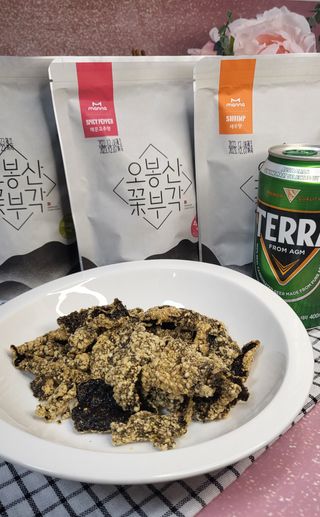 오봉산꽃부각 [만나식품] 오봉산 꽃부각 3가지 맛(오리지널, 새우맛, 매운고추맛) — 5점을 준 리뷰어가 2023년 1월 올린 사용 사진