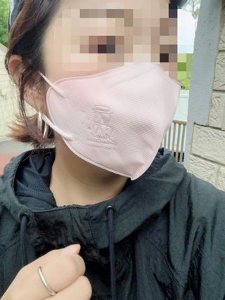 [숨그림]  덴탈마스크 짱구 우리아이 그리고 내가 쓰는 믿을수있는 케릭터 마스크  16종 — 5점을 준 리뷰어가 2021년 10월 올린 사용 사진