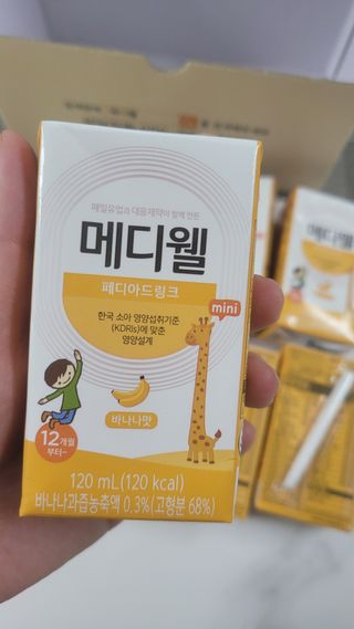 메디웰 페디아드링크 미니 바나나맛 — 4점을 준 리뷰어가 2022년 8월 올린 사용 사진