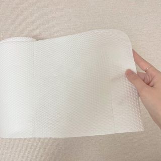 부직포나라 중금속유해물질ZERO 뜯어쓰는 주방 일회용수세미 60매 2매 — 4.5점을 준 리뷰어가 2022년 11월 올린 사용 사진