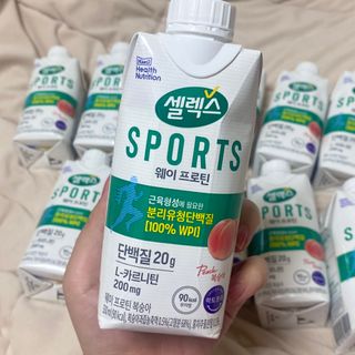 셀렉스스포츠 셀렉스 스포츠 웨이 프로틴 복숭아_ 330ml x 12팩 — 5점을 준 리뷰어가 2021년 7월 올린 사용 사진