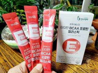 인디닥터 면역 생생 핑크 이뮨 젤리 + 타이탄 BCAA 프로틴 젤리스틱 — 4점을 준 리뷰어가 2022년 3월 올린 사용 사진