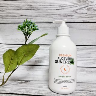 [닥터문] 프리미엄 알로에베라 선크림 500ml — 5점을 준 리뷰어가 2022년 6월 올린 사용 사진