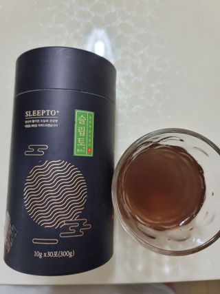 프리마인 자체 기업부설 연구소에서 찾아낸 건강한 수면의 비밀.  슬립토 플러스 30포 — 5점을 준 리뷰어가 2021년 12월 올린 사용 사진