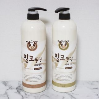 [과일나라] 대용량 밀크퐁당 바디로션+바디워시 2종 — 5점을 준 리뷰어가 2021년 10월 올린 사용 사진