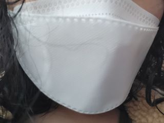 [심폐소생소] KF94 오늘의 마스크 대형 — 5점을 준 리뷰어가 2021년 11월 올린 사용 사진