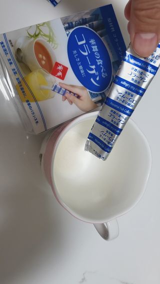 하나마이 100 프로 저분자 피쉬콜라겐 — 4점을 준 리뷰어가 2023년 3월 올린 사용 사진