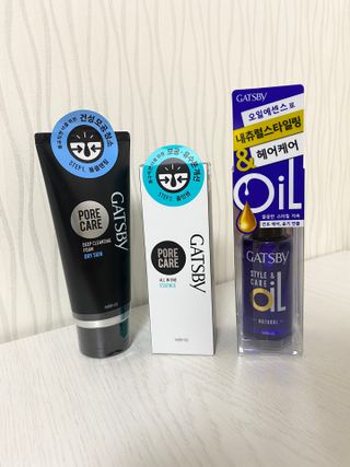[갸스비] 명불허전, 남성을 위한 브랜드 갸스비의 올인원, 폼클렌징, 헤어오일 3종 — 5점을 준 리뷰어가 2021년 4월 올린 사용 사진