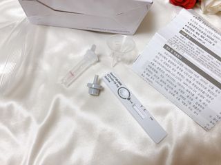 케이퓨리 아나파코 코로나 타액 자가 진단키트 1회분 3개 — 5점을 준 리뷰어가 2023년 4월 올린 사용 사진