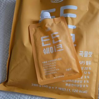 [덜다] 든든 식물성 단백질 쉐이크 40g X 7입 (곡물/딸기) — 5점을 준 리뷰어가 2023년 8월 올린 사용 사진