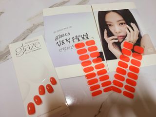 데싱디바 글레이즈 젤네일 크레이지 레드 가을 컬렉션_4종 중 택 1 — 5점을 준 리뷰어가 2021년 9월 올린 사용 사진