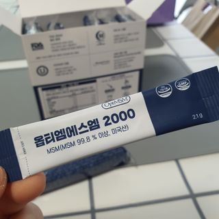 바른비타민 옵티엠에스엠2000 1박스 60포 관절 연골 복합건강기능식품 — 5점을 준 리뷰어가 2021년 6월 올린 사용 사진
