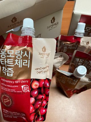 자연에온 몽모랑시 타트체리 착즙 100mL 10개입 2BOX — 4.5점을 준 리뷰어가 2020년 12월 올린 사용 사진