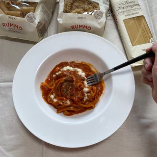[Rummo]이탈리안 프리미엄 파스타 룸모 파스타 8종+리미티드 에디션 룸모 에이프런 — 5점을 준 리뷰어가 2021년 10월 올린 사용 사진