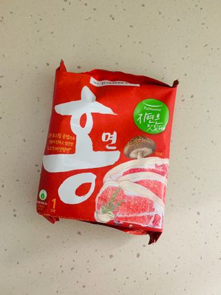 [풀무원] 자연은맛있다 정면, 백면, 홍면  세트 — 5점을 준 리뷰어가 2021년 4월 올린 사용 사진