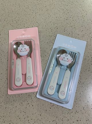 유비맘 스푼포크 케이스 세트 1+1 _컬러랜덤 발송 — 5점을 준 리뷰어가 2021년 1월 올린 사용 사진