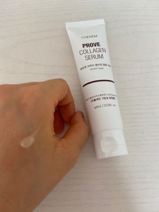 체르엠  프루브 콜라겐 앰플세럼 60ml 1병 — 5점을 준 리뷰어가 2022년 4월 올린 사용 사진