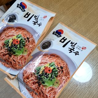 [한면원] 비빔국수 2인분 — 4점을 준 리뷰어가 2022년 8월 올린 사용 사진