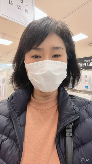 케이퓨리 KF80 덴탈 귀편한 숨쉬기편한 마스크 50매 — 5점을 준 리뷰어가 2023년 4월 올린 사용 사진