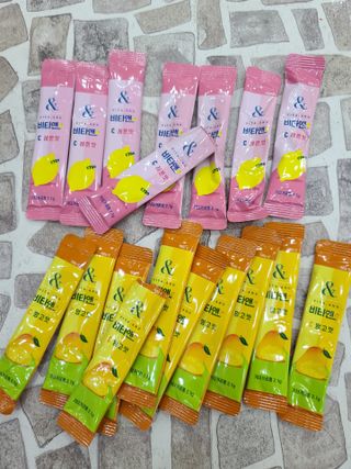 비타앤C 레몬맛, 망고맛 — 5점을 준 리뷰어가 2021년 6월 올린 사용 사진