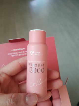 랩앤뷰티 메가 벨벳 콜라겐 12000 — 5점을 준 리뷰어가 2021년 5월 올린 사용 사진