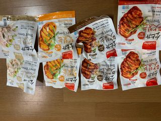 굽네몰 [굽네] 소스가 맛있는 닭가슴살 슬라이스 4종 — 4점을 준 리뷰어가 2021년 4월 올린 사용 사진