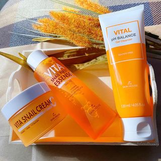 Vita Snail Trio Set [First Essence, Cream, Gel Cleanser] — 3.5점을 준 리뷰어가 2021년 8월 올린 사용 사진